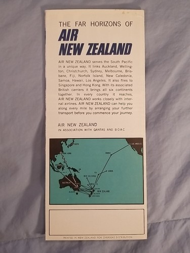 1970s Vintage AUSTRALIA Air New Zealand Advertising Brochure - Picture 4 of 4