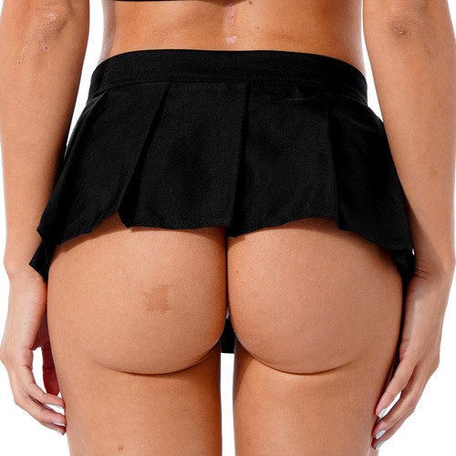 Damen Niedrige Taille Faltenröcke Mini Micro Karo Skaterrock Schuluniform - Bild 13 von 74