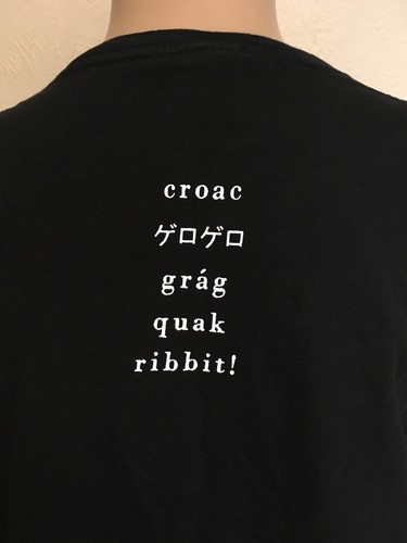 FL CROAC GRAG QUAK RIBBIT GRAPHIC T SHIRT Black ORGANIC COTTON USA Made XL - Imagen 5 de 12