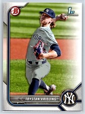 2022 Bowman Draft Trystan Vrieling 1st Bowman Rookie New York Yankees RC #BD-43