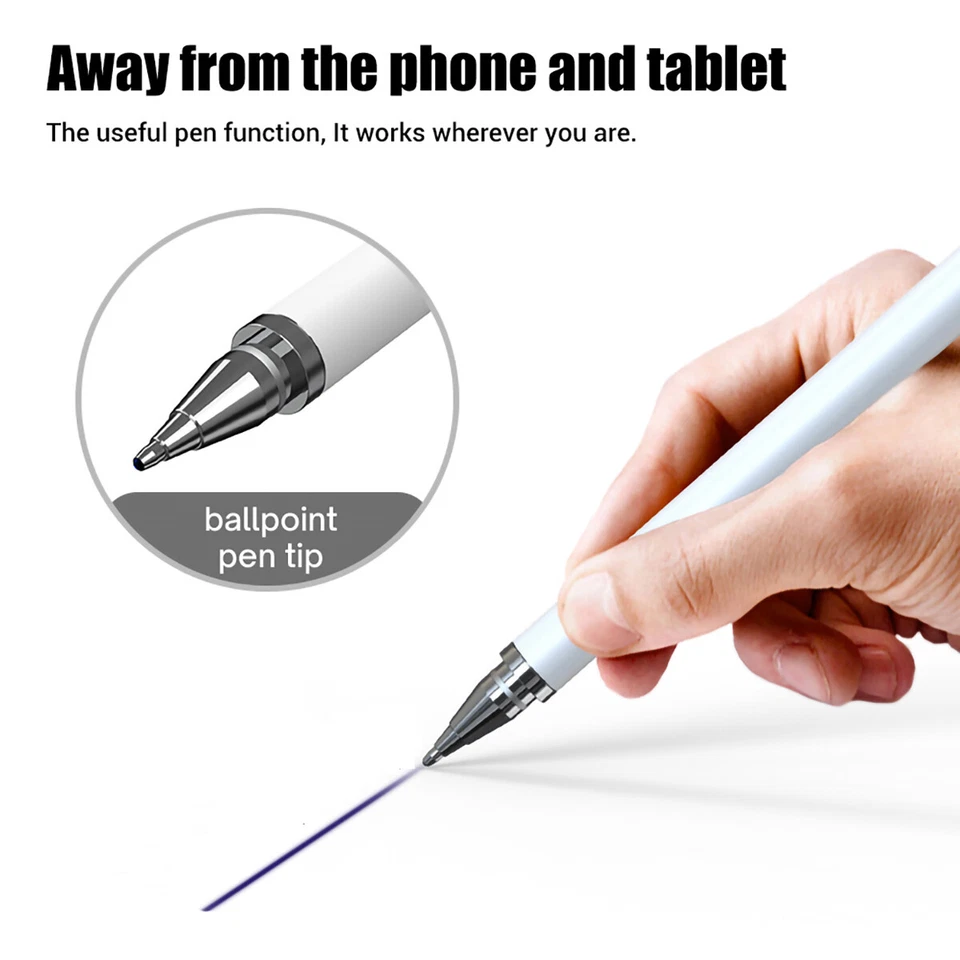 Lápiz óptico para Apple iPad iPhone Samsung Galaxy Tablet Teléfono Pluma Pantalla táctil Foto 3 de 4