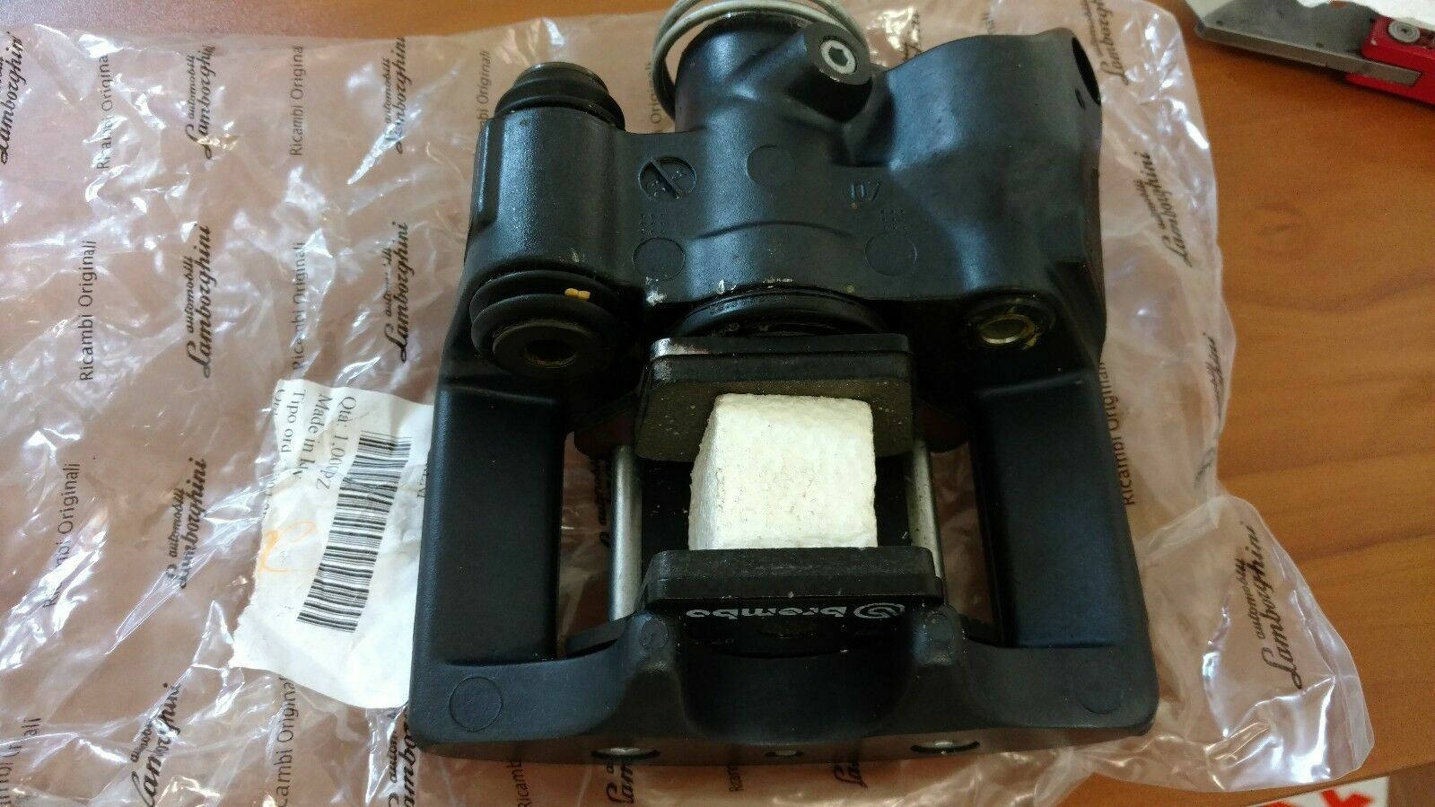 LAMBORGHINI MURCIELAGO LP640 PASSENGER RIGHT SIDE E BRAKE CALIPER OEM 410615404D