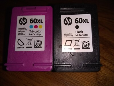 GENUINE HP 60 BLACK CC640W 60XL COLOR CC646W INK COMBO C4635 C4640 *NEW* / F4-8