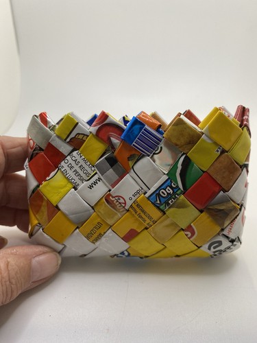 Recycled Juice Box Wrapper Zipper Coin Purse - Picture 5 of 5