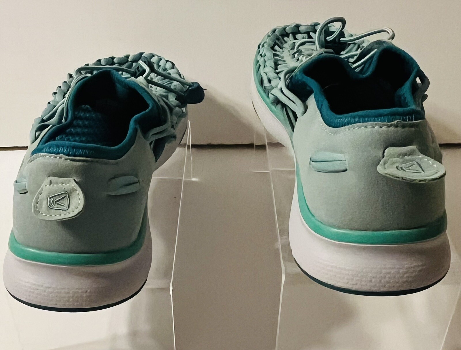 Scarpe sandalo Keen Uneek donna taglia 11 escursionismo acqua comode passeggio chiusura pizzo verde