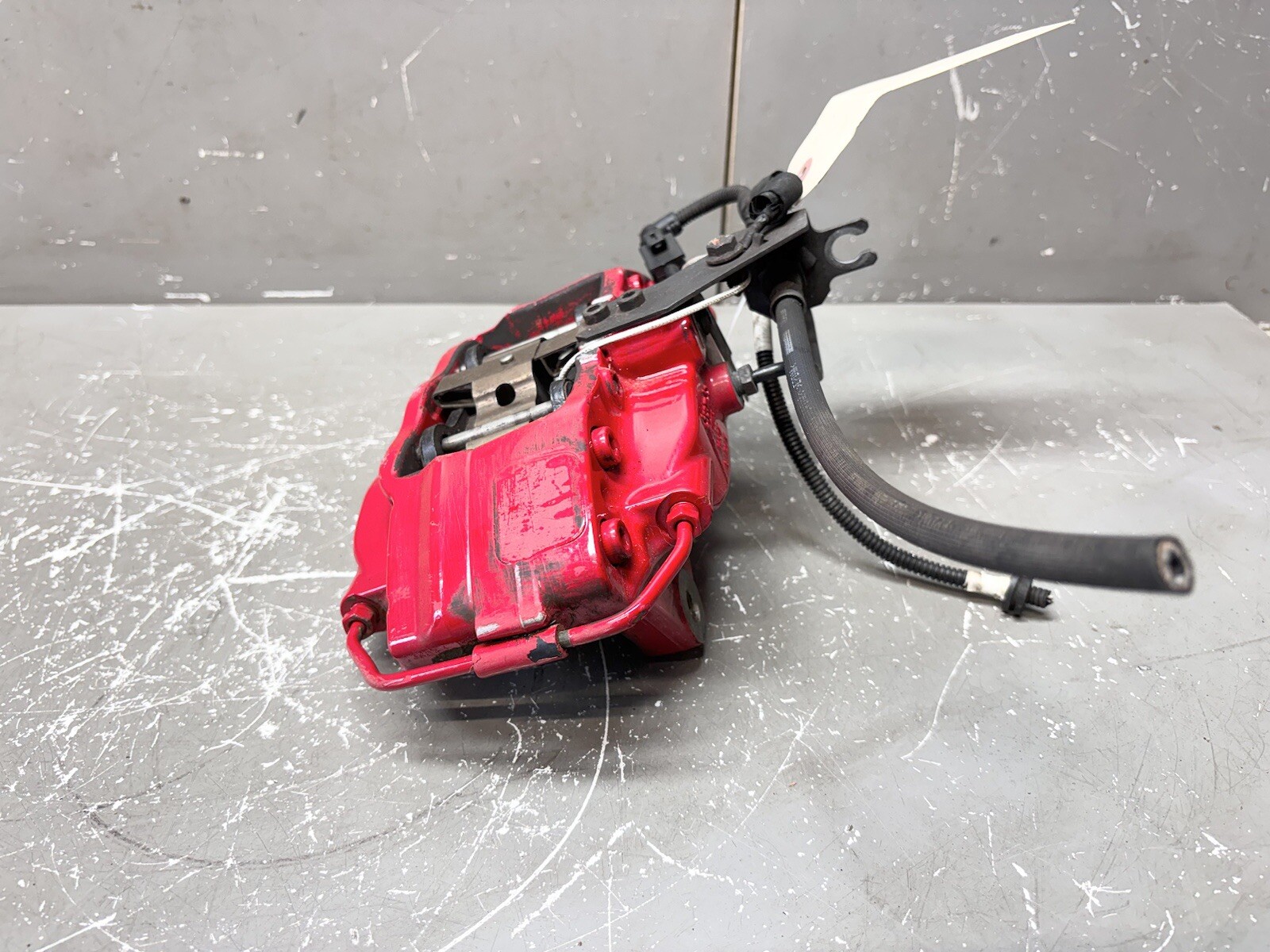 ⭐️2014-2016 MASERATI QUATTROPORTE GHIBLI S Q4 REAR LEFT BRAKE CALIPER | RED OEM