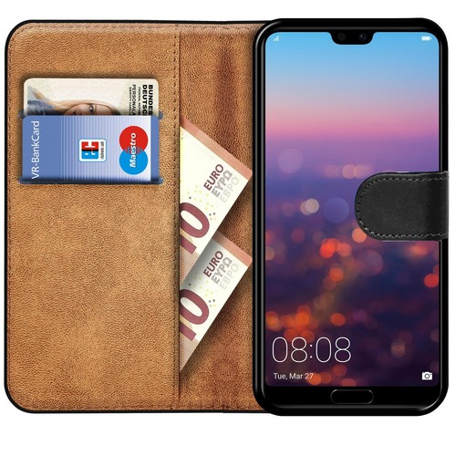Housse de protection pour téléphone portable Huawei P20 Lite sac de protection pliable Book Slim Flip Case - Photo 2/7