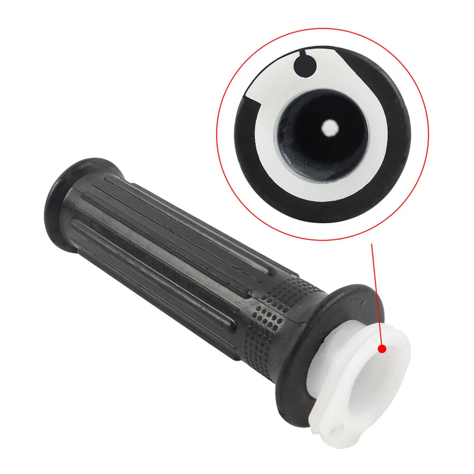 Nuevas empuñaduras acelerador de goma 7/8" manillar negro motocicleta bicicleta de calle Foto 4 de 4