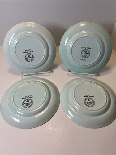 (4) Adams Calyx Ware Ming Toi 6 1/8" Real English Ironstone Dessert Plates - Picture 6 of 8