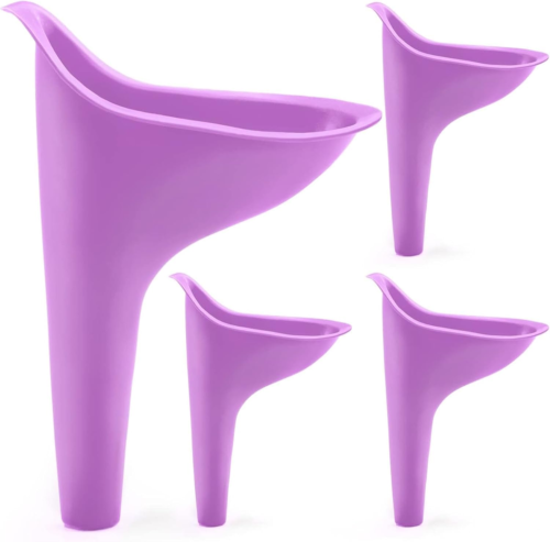 4 Packs Female Urination Device, Reusable Pee Funnel for Women Portable Travel U - Picture 11 of 12