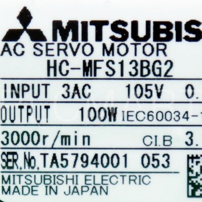 (NEW / OTHER) MITSUBISHI	HC-MFS13BG2 SERVO MOTOR FedEx Free Intl' ship!