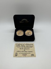 Kobe Bryant Los Angeles Lakers 1998 NBA All-Star Bronze Medallion Matched Set