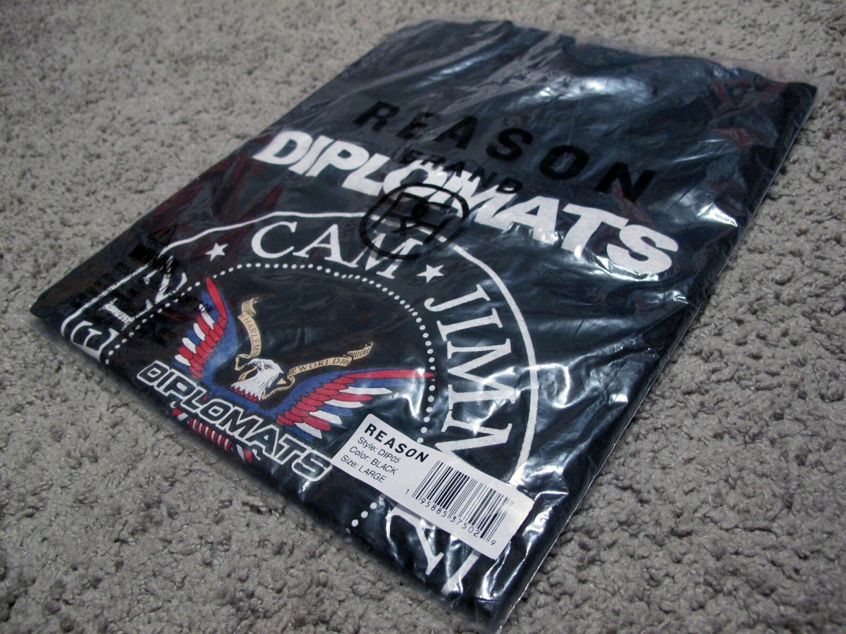 Reason x Dipset Diplomats black t-shirt L camron juelz santana jim 