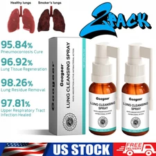 2 PACK Natural Spray for Lung and Respiratory Support Herbal Cleansing Spray