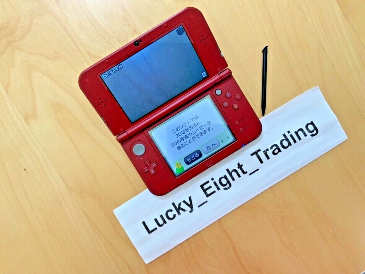 New Nintendo 3DS LL Metallic Red Console Stylus ver [H] eBay