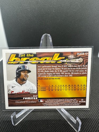 2024 Topps Archives - 1995 At the Break #95ATB-13 Jose Ramirez - Picture 2 of 2