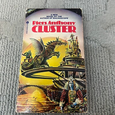 Cluster Science Fiction Paperback Book by Piers Anthony from Avon 1977