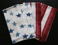 New Pottery Barn Americana Watercolor Cotton/...
