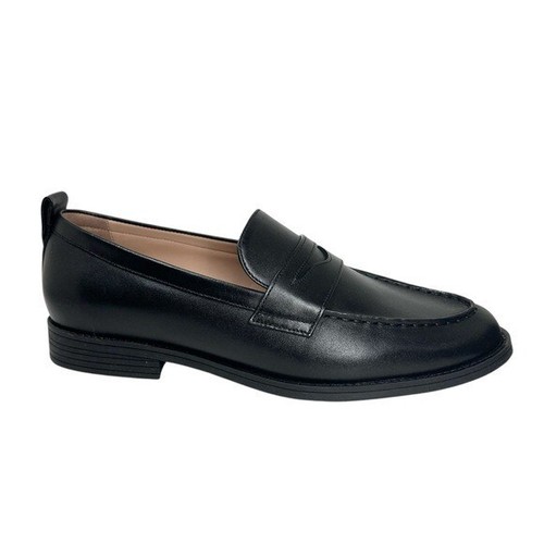 Cole Haan Women's Stassi Penny Loafers Black Leather 8.5B