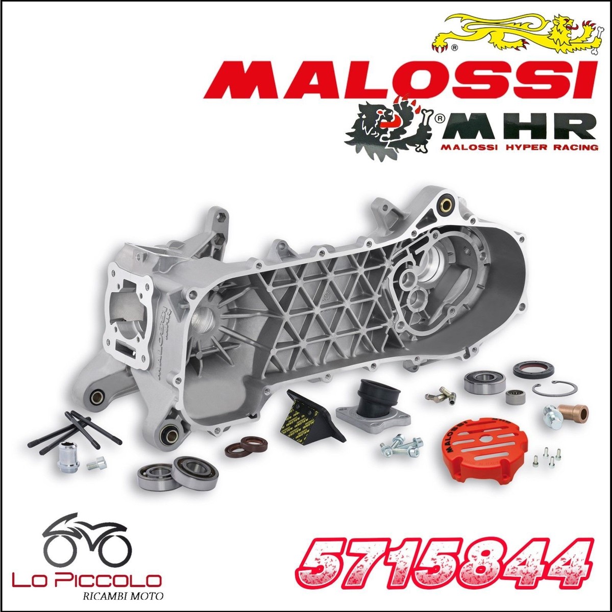 5715844 Engine crankcase MALOSSI complete MHR C PIAGGIO NRG MC2 50