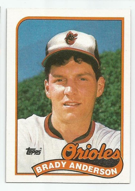 BRADY ANDERSON 1989 TOPPS ROOKIE CARD MINT CONDITION BALTIMORE ORIOLES 
