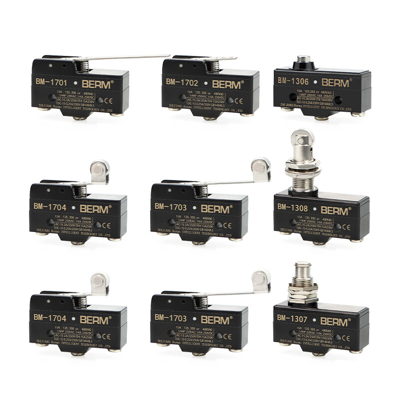 Micro Limit Switch SPDT 15A 125/250/480VAC Microswitch Roller Lever Plunger