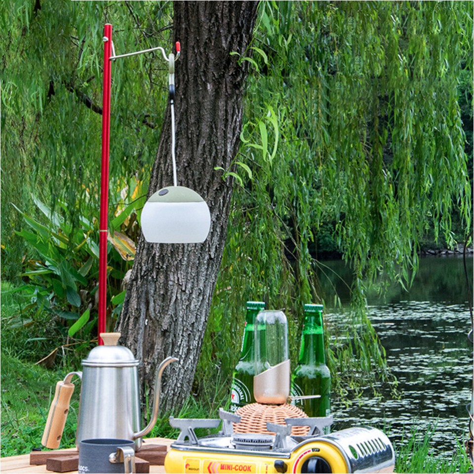 Folding Lamp Pole Ground Light Camping Stand Portable Lantern Travel eBay