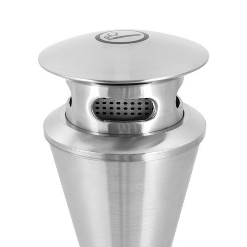 Silver 201 Stainless Steel Rainproof Cigarette End Collector With Inner Barrel - Picture 9 of 14