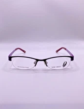 Nine West NW154 01Z2 Purple Metal Semi Rim Optical Eyeglasses Frame 45-16-125