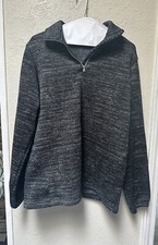 SPYDER Active Heather Gray 1/4 Zip Pullover Jacket Moisture Wicking Boys X-Large