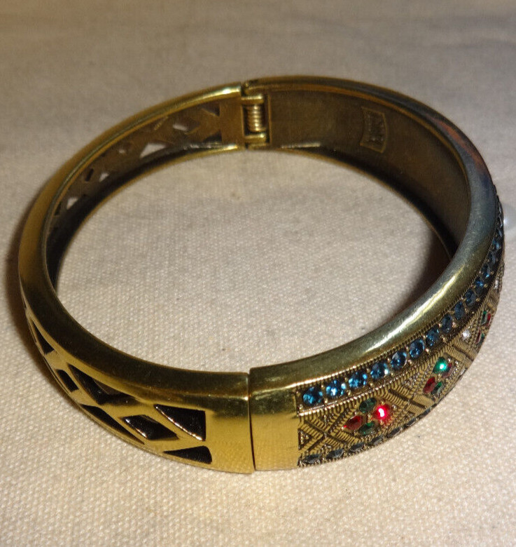 Heidi Daus Elegance Crystal Rhinestone Hinge Brac… - image 4