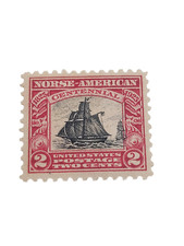 Scott 620 1925 2c Norse-American Issue LH/OG See Pics US Postage Vintage
