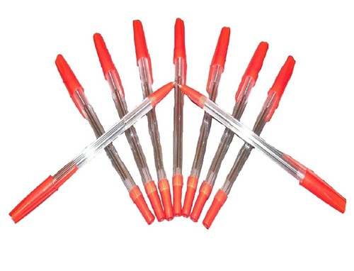 500 x BOLÍGRAFOS BIRO ROJO DE ALTA CALIDAD - 24 HORAS LED - Imagen 4 de 5