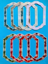 CHRISTMAS SNOWFLAKE FRAMES - 8 x Die Cuts Topper Card Making Perfect for A6 Card
