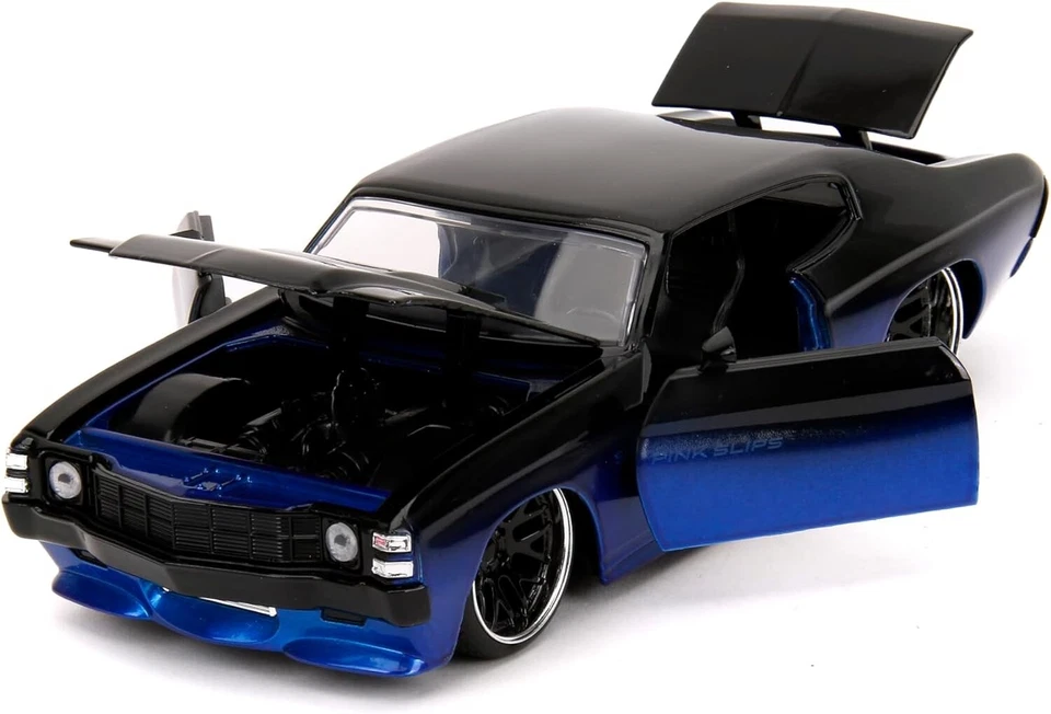Jada 1/24 Pink Slips - 1971 Chevy Chevelle SS Noir/Bleu Dégradé - 35062 - Photo 3/4