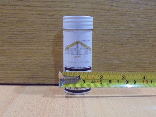 MARLBORO GOLD CIGARETTES ROLLING TOBACCO LIMITED EDITION TIN CYLINDER BOX EMPTY - Picture 11 of 12