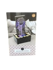 Modern Expressions LED Water Fountain Cascading Wall Tabletop Color Changing NIB