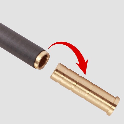 24Pcs Heavy Weight Arrow Brass Inserts Base Archery ID6.2mm Arrow Shaft 50 Grain - Picture 6 of 10