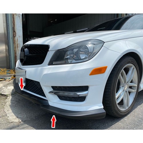 G Type Front Bumper Lip Spoiler Fit BENZ W204 LCI facelift 4DR AMG Unpainted - Picture 9 of 13