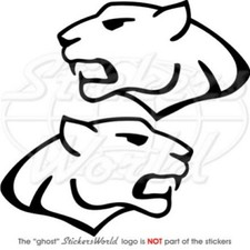 PANTHER CAT Leopard Jaguar 150mm Vinyl Aufkleber 22 FARBEN x2