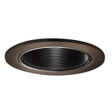Kichler 4" Recessed Lighting Trim Kit - Olde Bronze Trim Ring w/ Black Baffle
