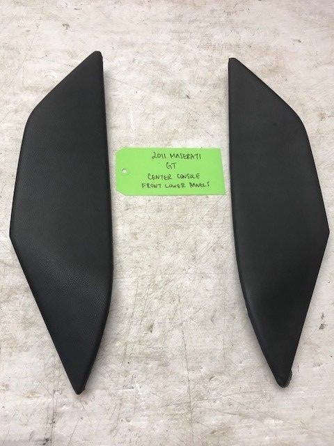 11 MASERATI GRAN TURISMO S MC 4.7 BLACK CENTER CONSOLE SIDE TRIM PANELS 08-13