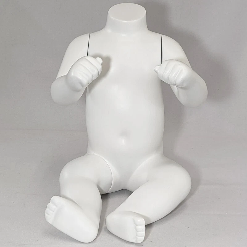MN-SK71 Sitting Baby Toddler Headless Mannequin, Matte White (Size 3-6mo) |  eBay