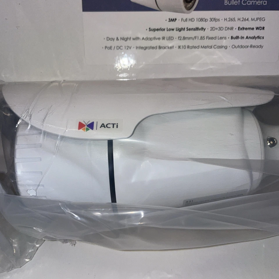 3 ACTi Bullet Camera A31 Dummy/Fake Cameras All 3 Have Inside Hardware Remove - Image 2 of 4