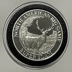 Roosevelt Elk American Hunting Club Proof Coin 1 Troy Oz .999 Fine Silver Round