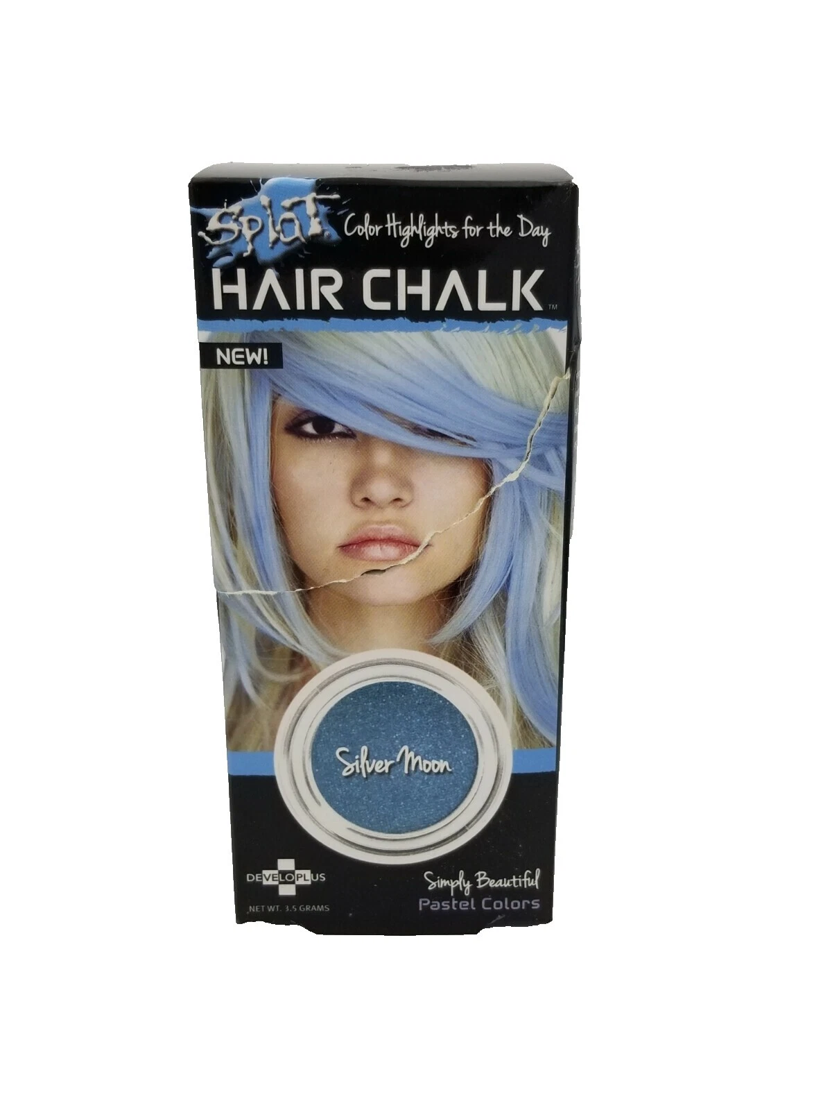 Productos de color de pelo de tiza No se probó en animales/libre de crueldad