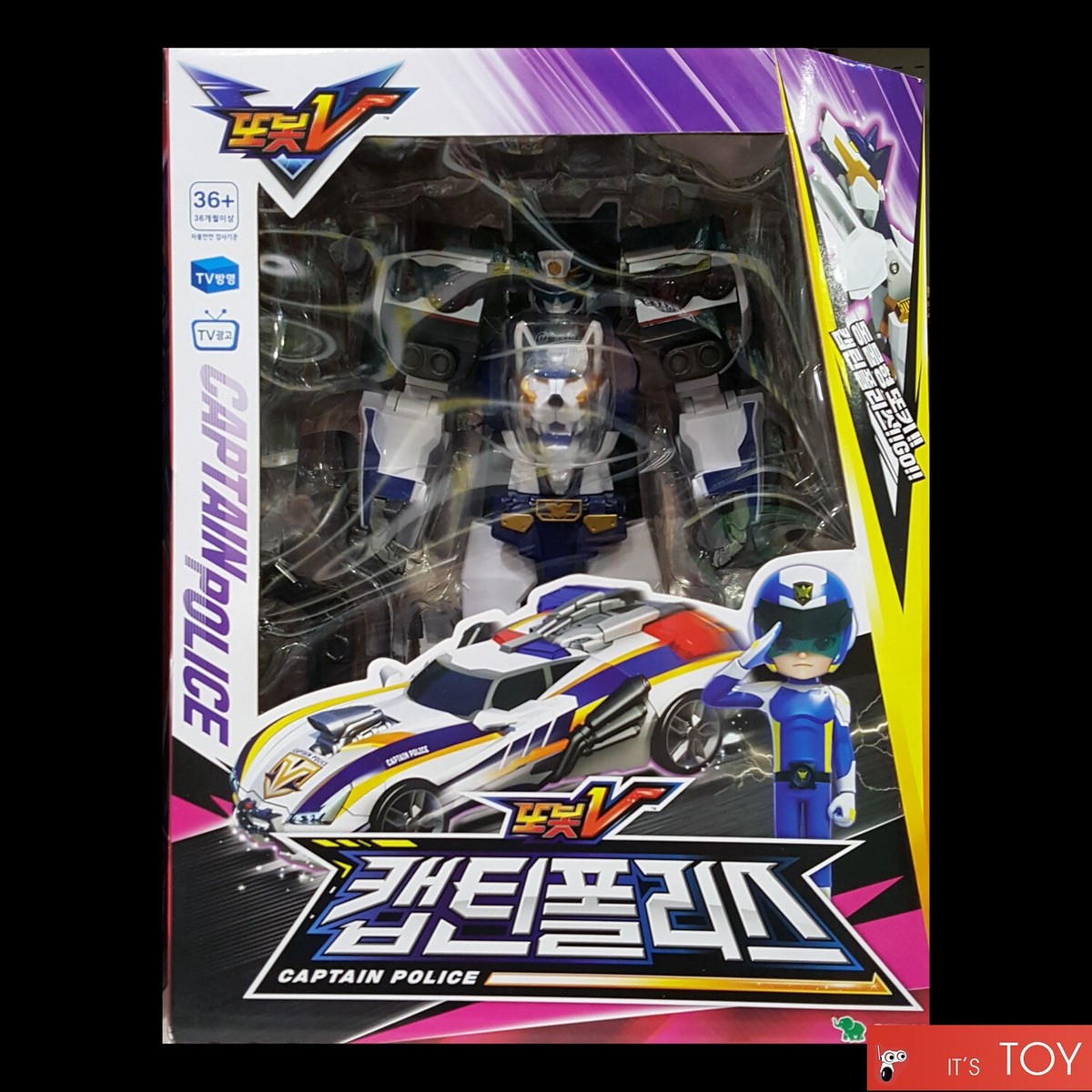 韓国トイ　トボットV トランスフォーマー　CAPTAIN POLICE TOBOT V CAPTAIN POLICE Sergeant Justice Transforming Robot
