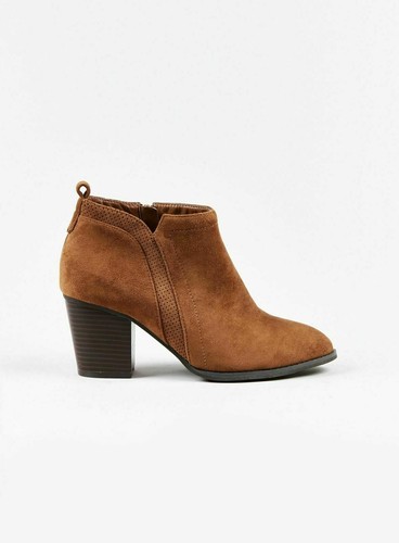 Brown Cuban Ankle Boots Shoes Comfort 