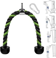 Long Tricep Rope 26'' Cable Attachment LAT Pull Down Attachments Home Gym Equip