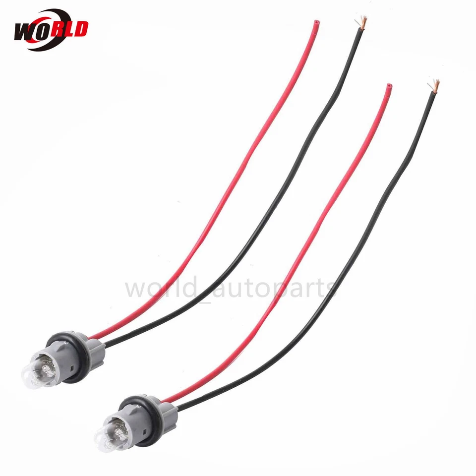 For Mercedes-Benz C GL ML AMG 2X Side Marker Lamp Light Bulb Socket Wire Harness - Image 2 of 4